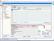 Affichage des charges déterminantes