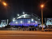 Chapiteau pour le spectacle itinérant Apollo 11 de nuit (© Matthew Churchill Productions Ltd.)