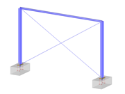 Structure de poutre et base de poteau