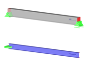Effort de traction sur les poutres