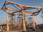 Installation d’un élément unique (© Jing Kong & Associates Consulting Structural Engineers Inc.)