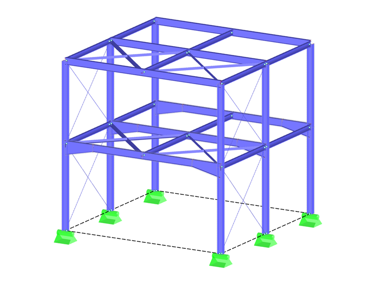 structure à ossature en acier