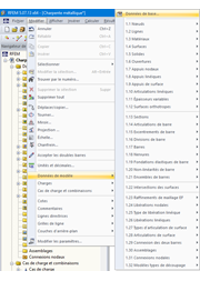Données générales via le menu