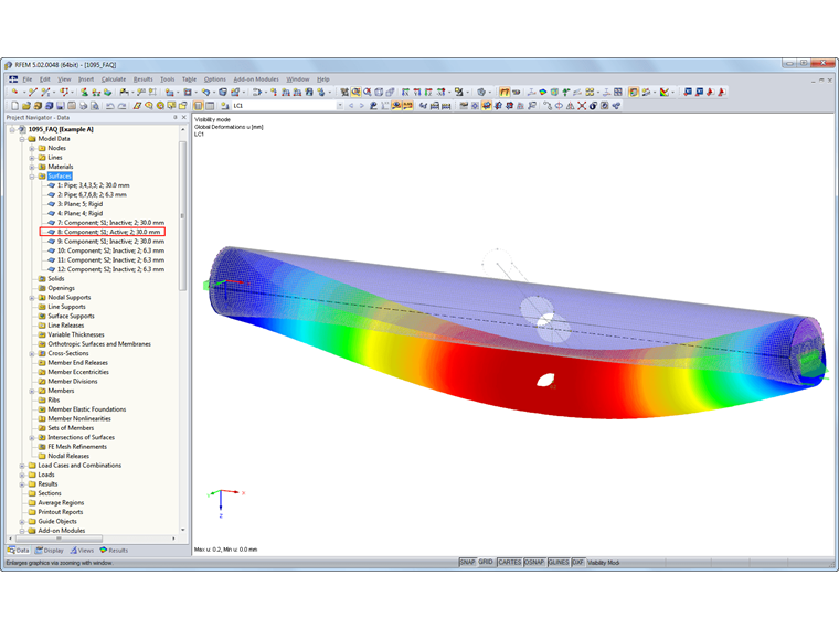 Afficher avec des composants désactivés
