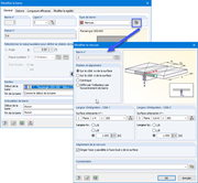 Nervure avec largeurs d’intégration