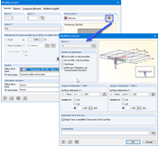 Nervure avec largeurs d’intégration