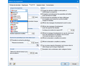 Options et paramètres de programme