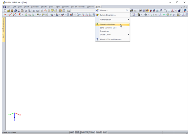 Vérification manuelle des mises à jour