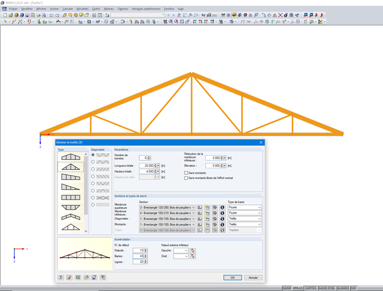 Générer le modèle
