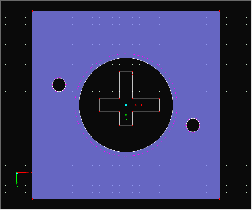 Ouverture pour une surface dans la surface