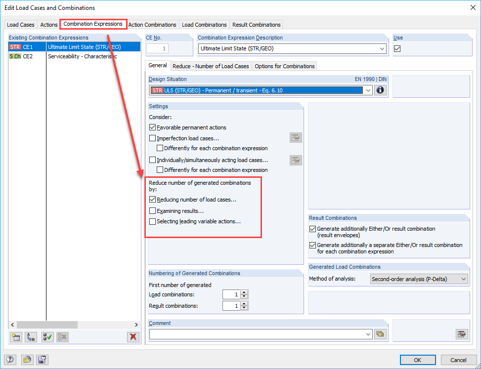 Réduire le nombre de combinaisons générées
