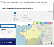Trouver l’emplacement en France sur Google Maps et déterminer la charge de neige correspondante