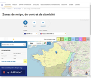 Trouver l’emplacement en France sur Google Maps et déterminer la charge de neige correspondante