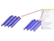 Fonction « Générer les surfaces à partir de la barre »