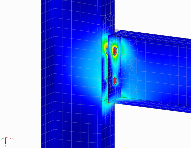 Modélisation d’un assemblage acier dans RFEM