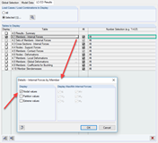 Activation des valeurs nodales pour le tableau 4.1 dans le rapport d'impression