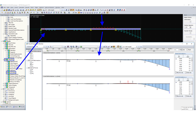 Afficher toutes les valeurs de résultats