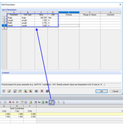 Entrée d'un paramètre
