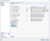 Option de filtre dans le rapport d'impression