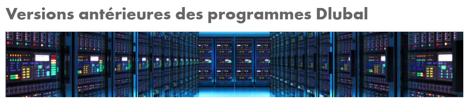 Version précédente du programme