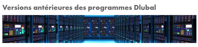 Version précédente du programme