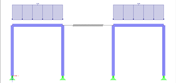 Deux modèles partiels connectés à l'ensemble du modèle à l'aide d'un ressort
