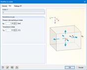 Définition des paramètres du gaz