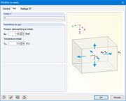Définition des paramètres du gaz