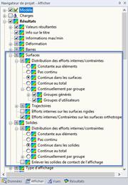 Distribution des efforts internes