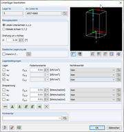 Les petits ressorts de torsion et de translation facilitent la convergence des calculs