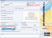 Fenêtre 1.1 - Données de base dans RF-/FOUNDATION Pro