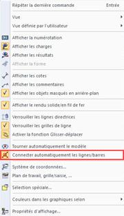 Connecter automatiquement les lignes/barres
