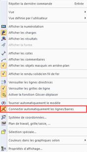 Connecter automatiquement les lignes/barres