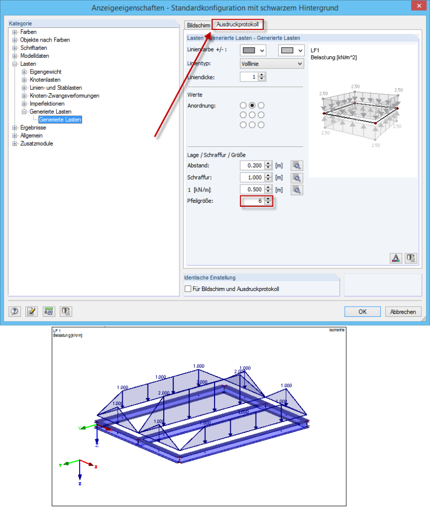Augmentation de la taille des flèches