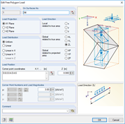 Boîte de dialogue « Charge surfacique libre »