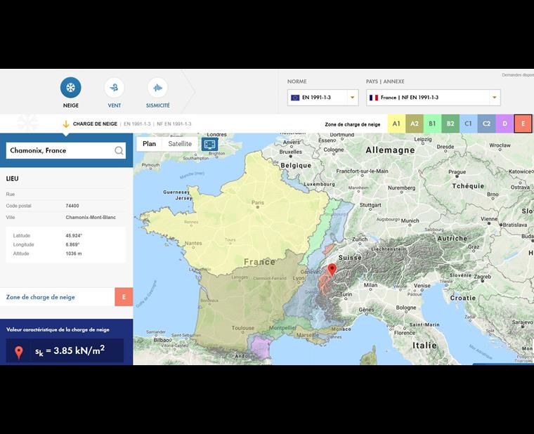 Service en ligne Dlubal : Charge de neige