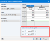 Réduction de la rigidité dans le module complémentaire Surfaces multicouches
