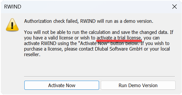 Activation de la licence pour une version d’essai