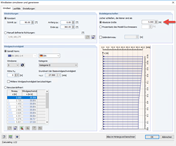 Définition des ouvertures dans le menu de l'interface RFEM