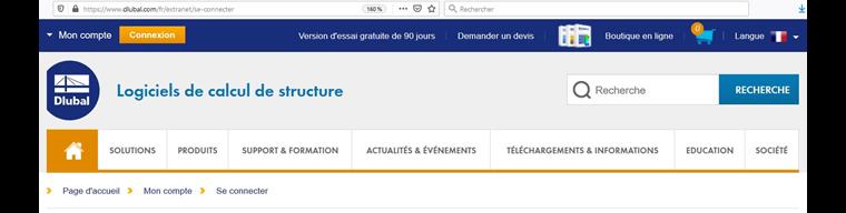 Connexion à votre compte Dlubal