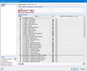 Sélection du rapport d'impression