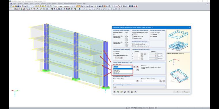 Charge surfacique échelonnée