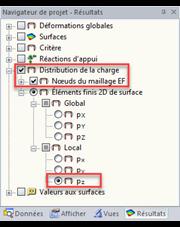 Distribution de charge dans le navigateur de résultats