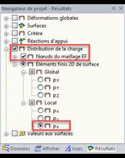 Distribution de charge dans le navigateur de résultats