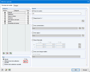 Boîte de dialogue « Sélection spéciale »