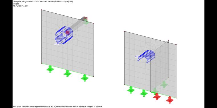 Vérification de la résistance au poinçonnement de voiles verticaux