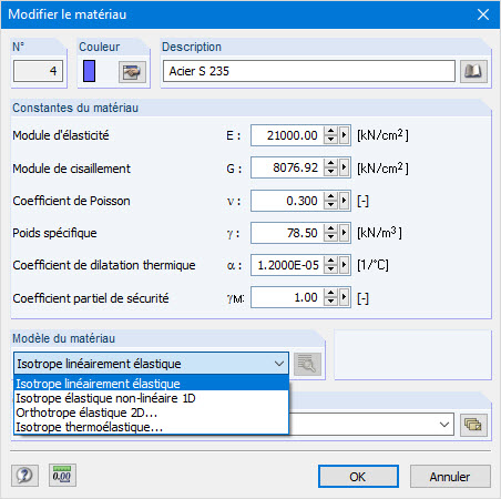 Modèles de matériau dans un environnement 3D