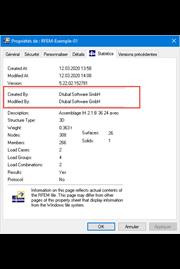 Propriété du fichier dans Windows