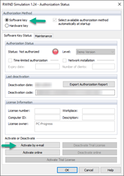 Activation par e-mail