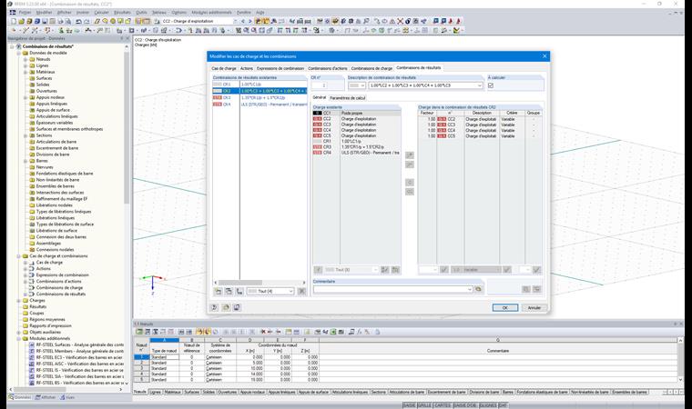 Combinaisons de résultats générées automatiquement